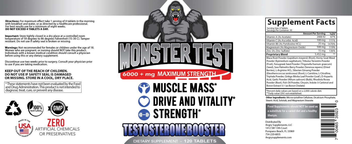 Monster Test- Precursor de Testosterona