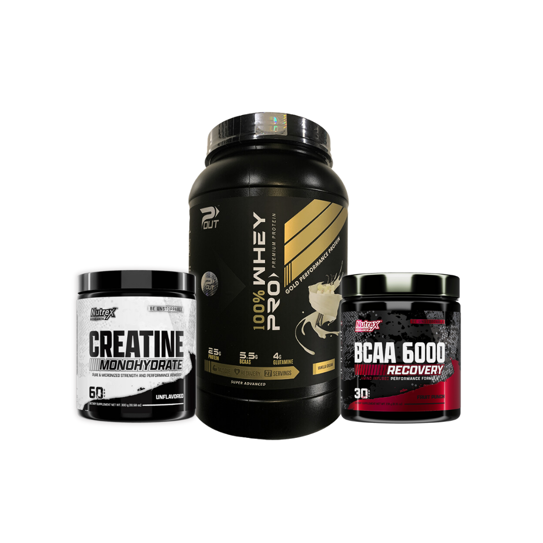 Combo WheyPro+Creatina+Bcaa