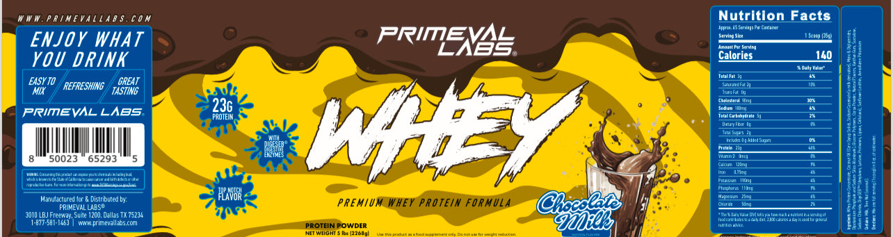 Primeval Whey + Creatina de 60 servidas Gratis