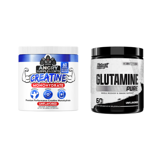 Creatina de 60 servidas + Glutamina de 60 servidas Gratis